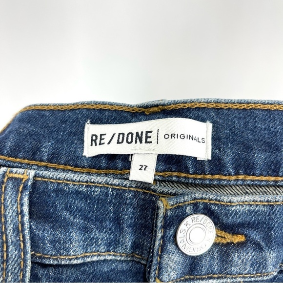 RE/DONE High Rise Ankle Crop Jeans - Picture 11 of 14